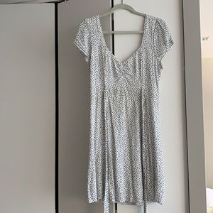 Abercrombie white dotted summer dress